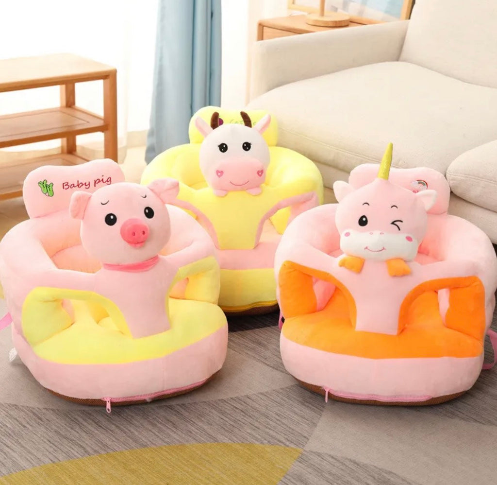 Cute Anti-rollover Baby Learns To Sit On Sofa Cartoon Plush Toys